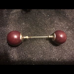 Vintage Wooden Bead hat pin